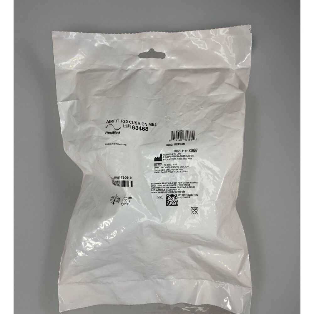 ResMed AirFit F20 Cushion No. 63468 Size Medium - Brand New and Sealed